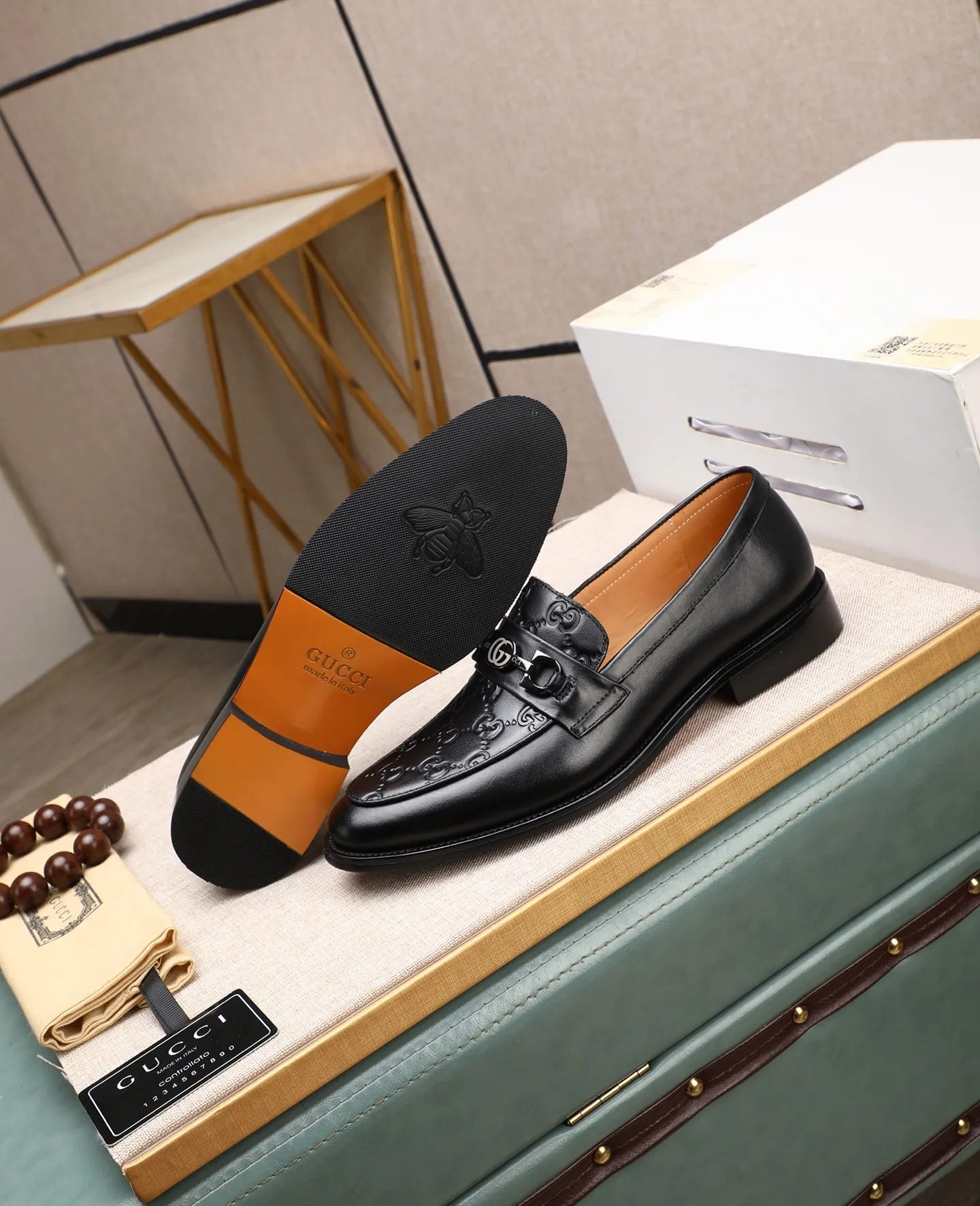 Men's shoes 💰520 📛📛Original (water-dyed cow lining) GUCCI official website formal shoes🌀 Italian 🇮🇹Imported cowhide➕Top imported water-dyed cowhide lining💋Finely handmade Original bottom, the real thing looks better when photographed in person Standard size 38-44